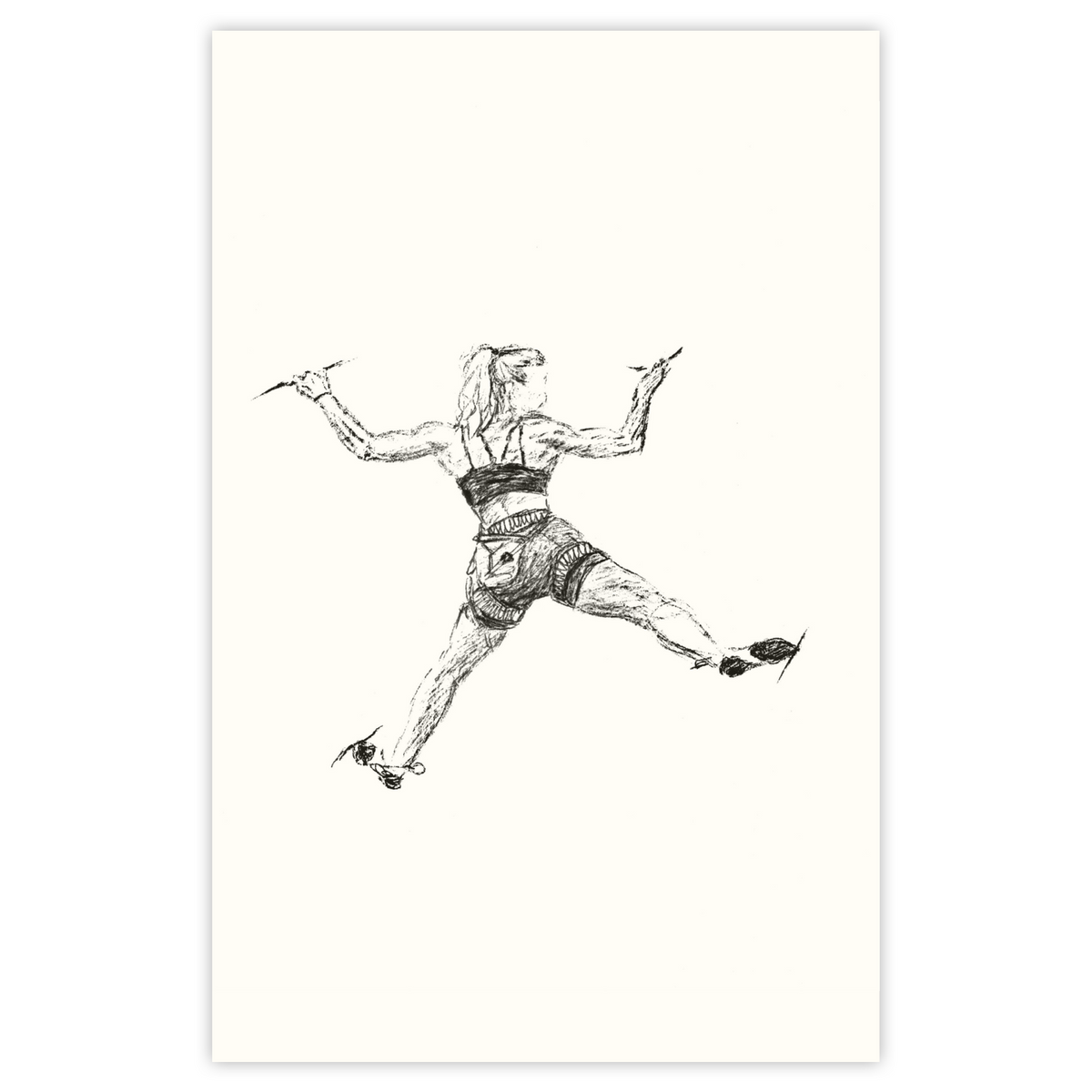 Back Step - Paper Print