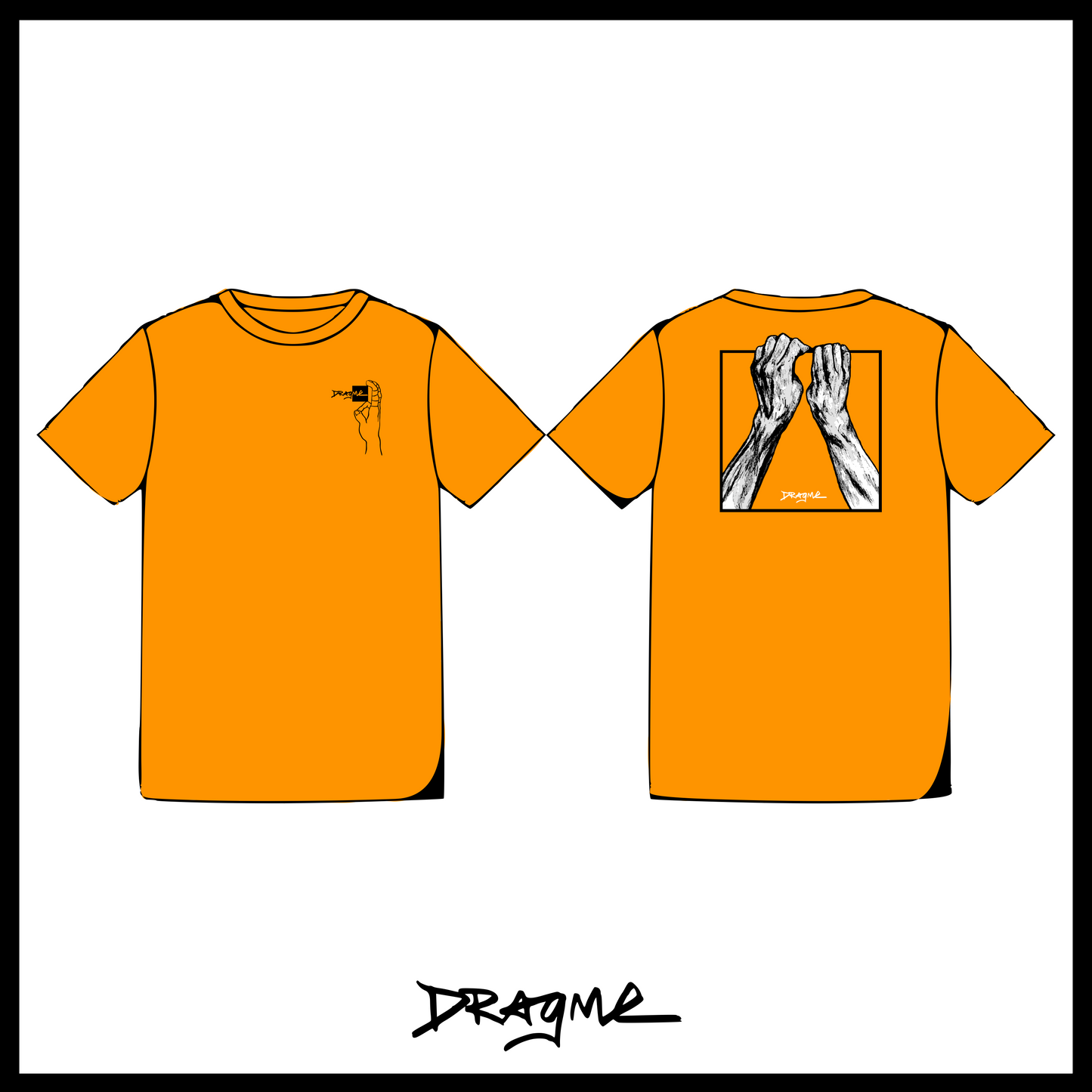 Crimp Match T-Shirt - Bright Orange
