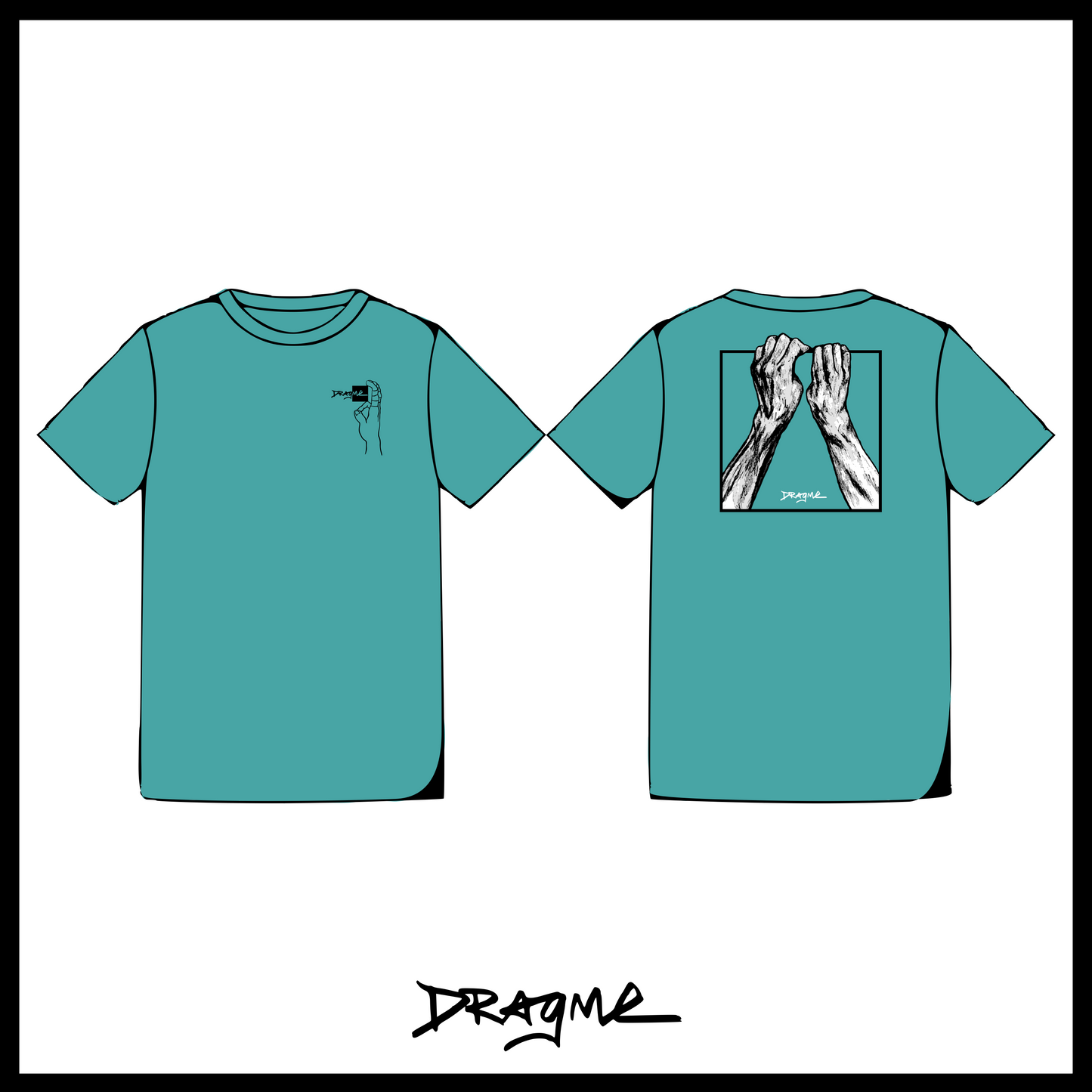 Crimp Match T-Shirt - Psico Blue (made-to-order)