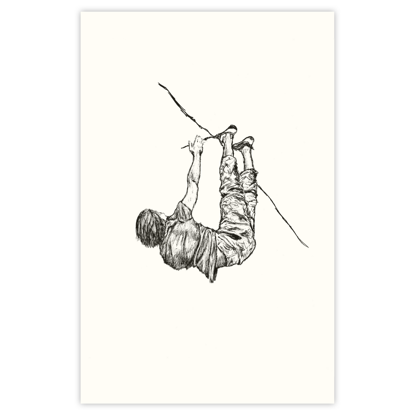 Dear Toe, Please Hold. - Paper Print