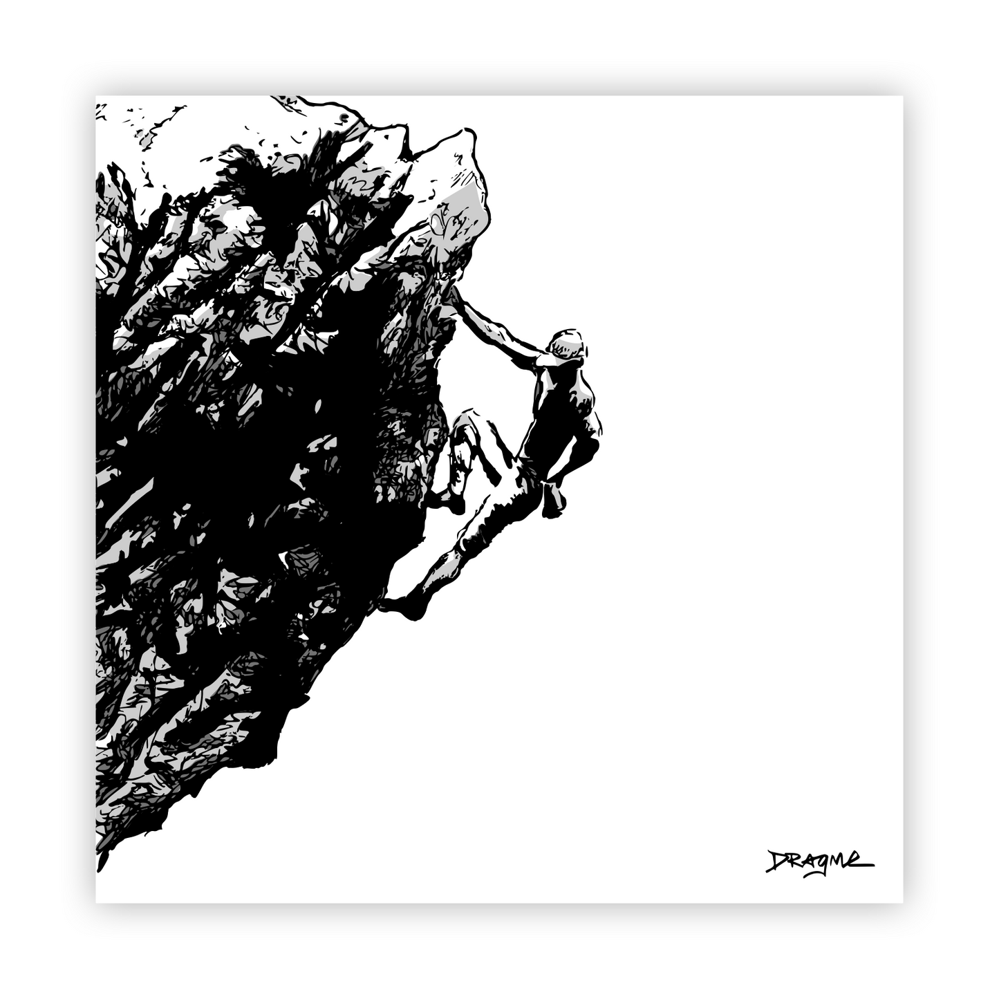 Deep Water Solo - Metal Print