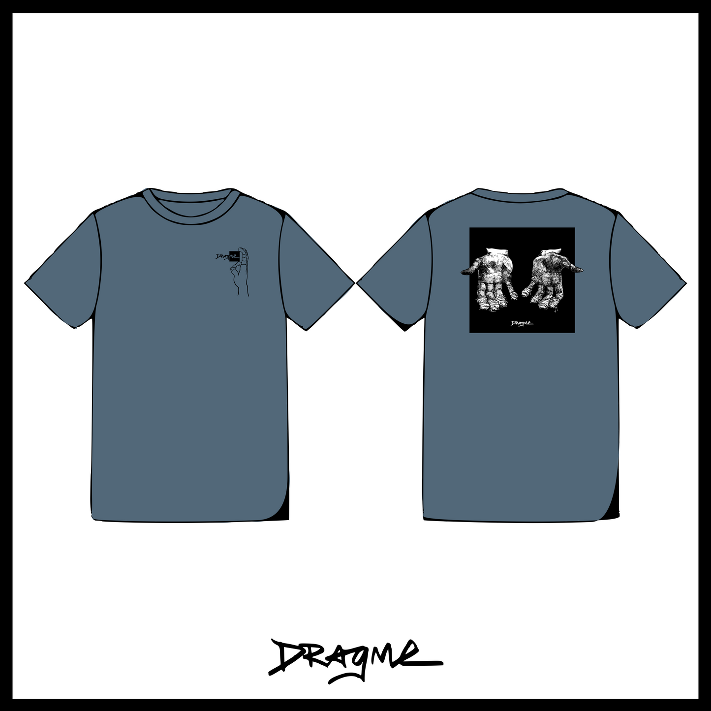 Fingies Ouchies T-Shirt - Ice Blue