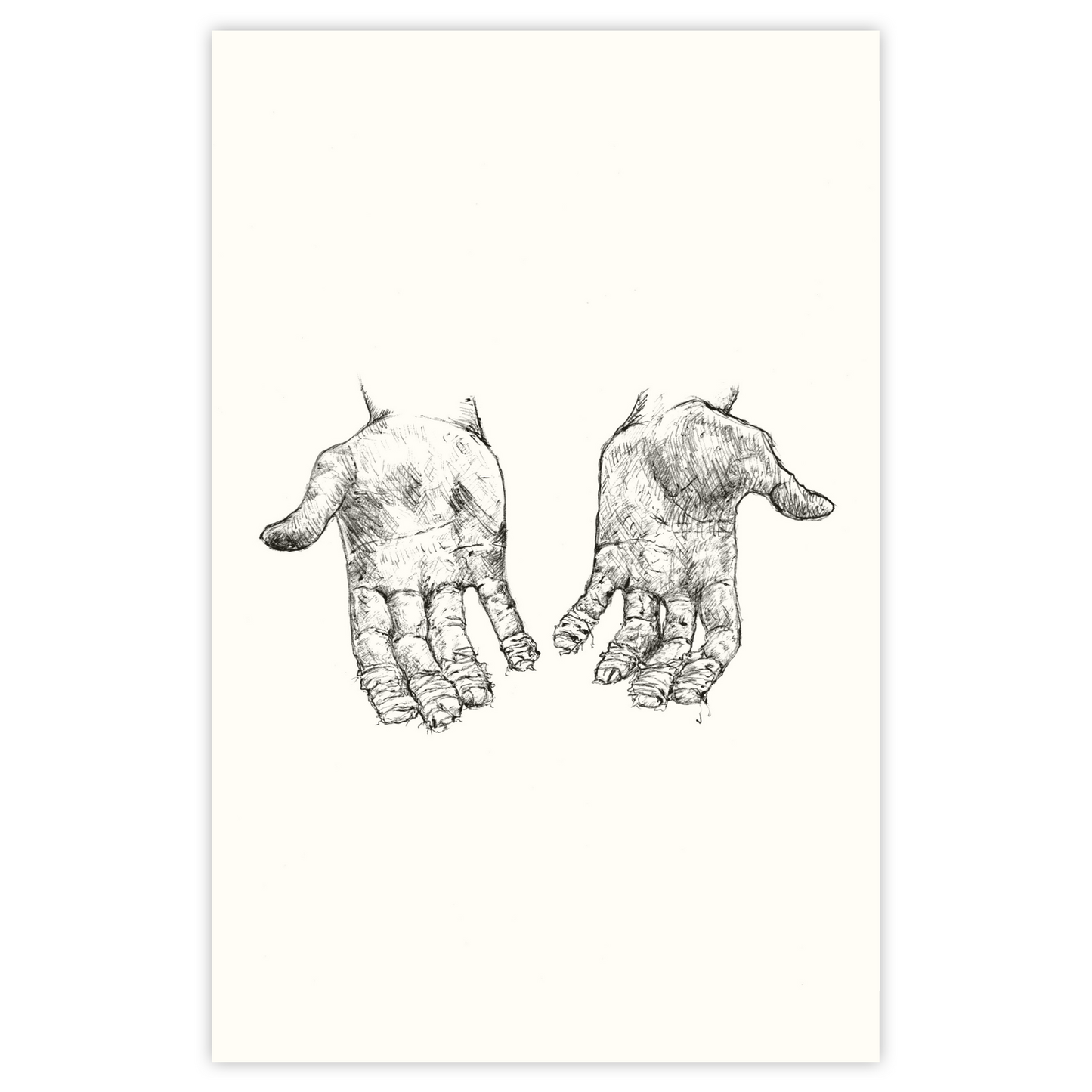 Fingies Ouchies - Paper Print