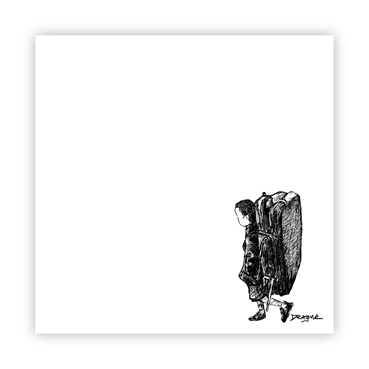 Lil Boulder Bro - Metal Print