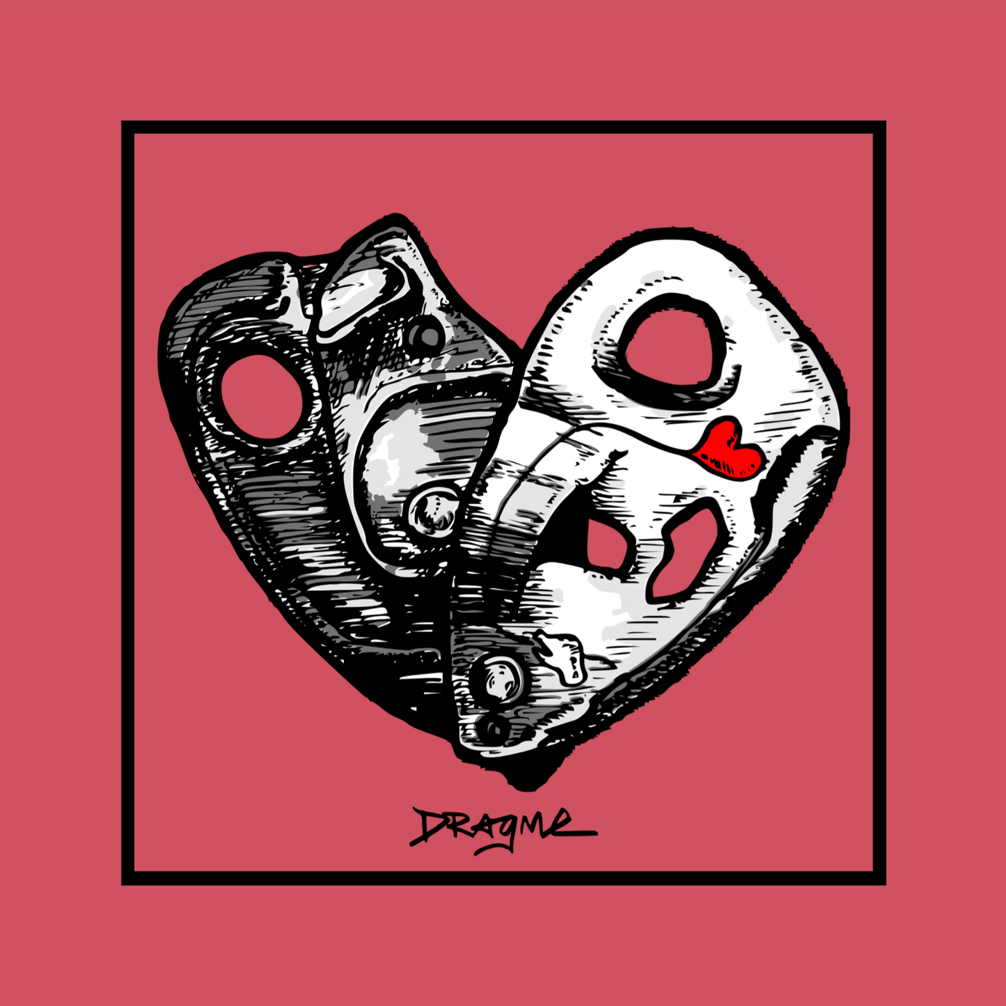 Open Heart 01 T-Shirt - Brick