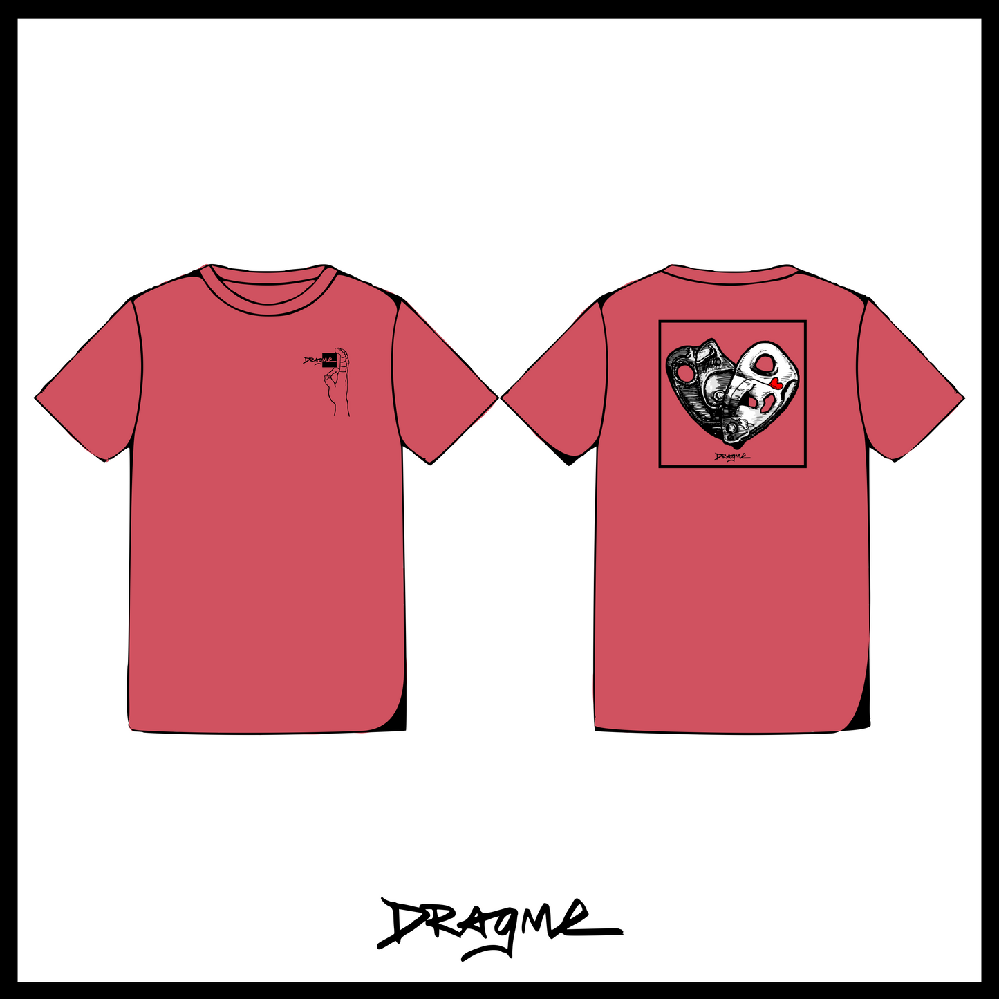 Open Heart 01 T-Shirt - Brick