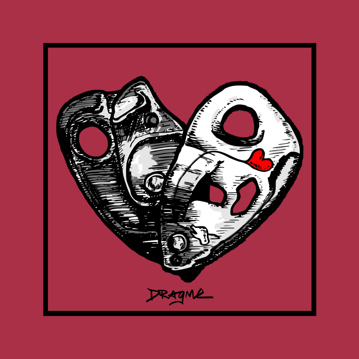 Open Heart 01 T-Shirt - Chili