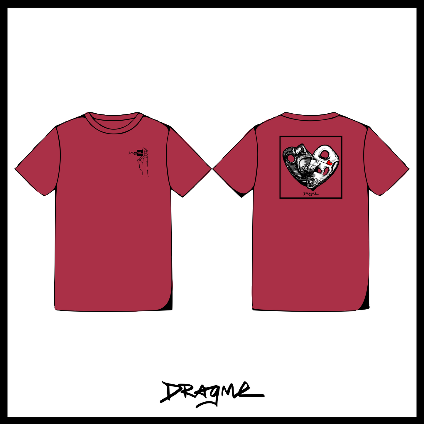 Open Heart 01 T-Shirt - Chili