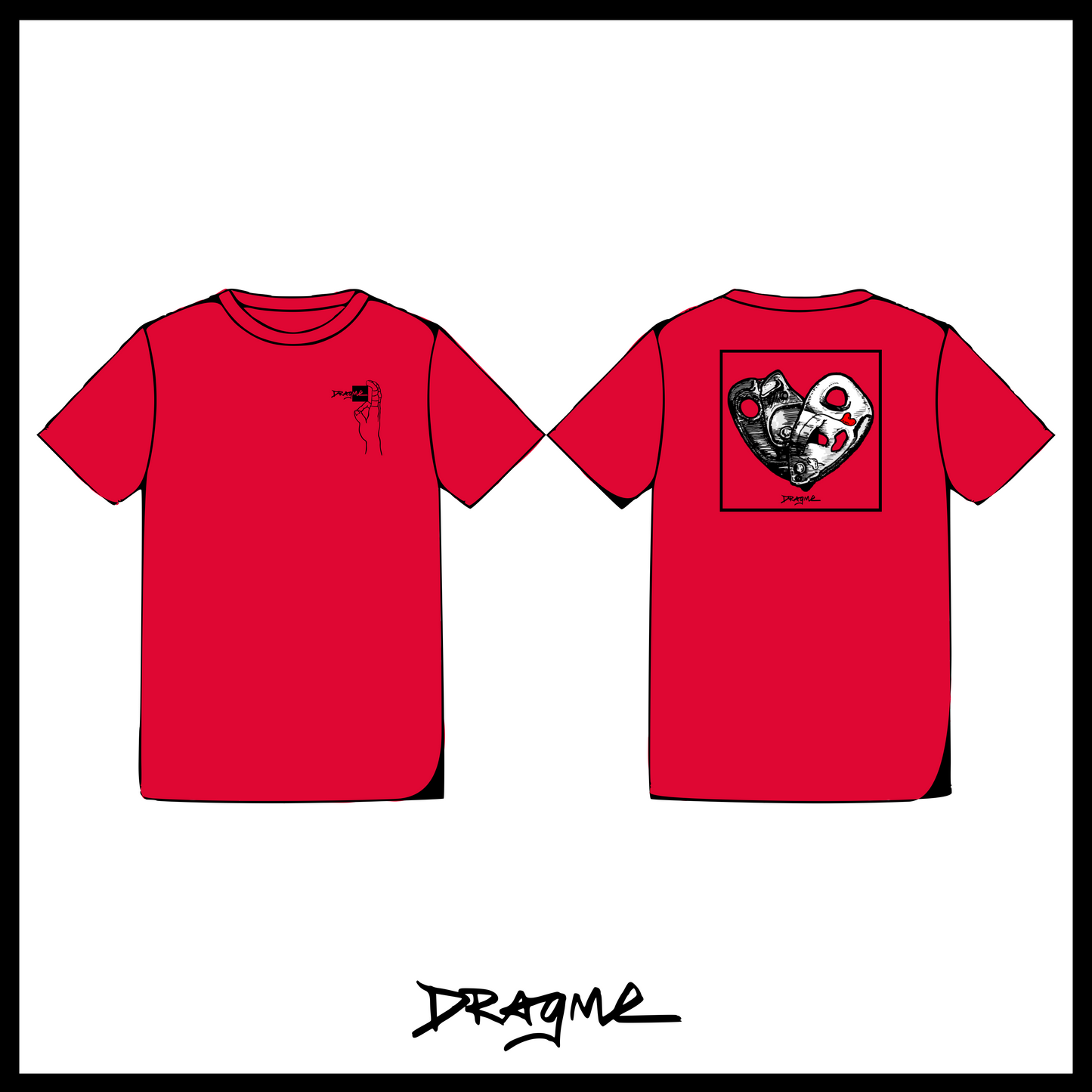 Open Heart 01 T-Shirt - Red