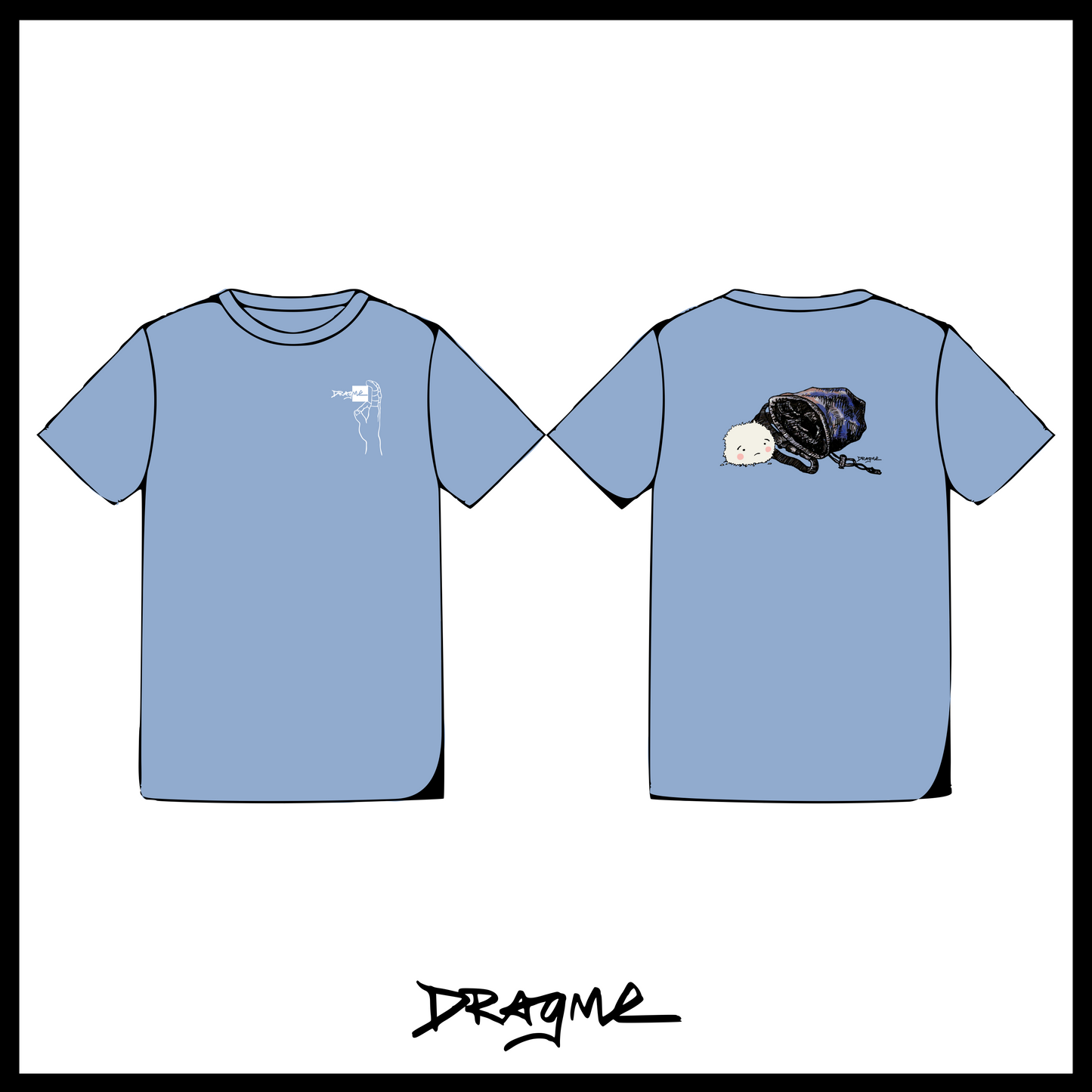 Spilled Chalk 00 T-Shirt - Fluffy Blue