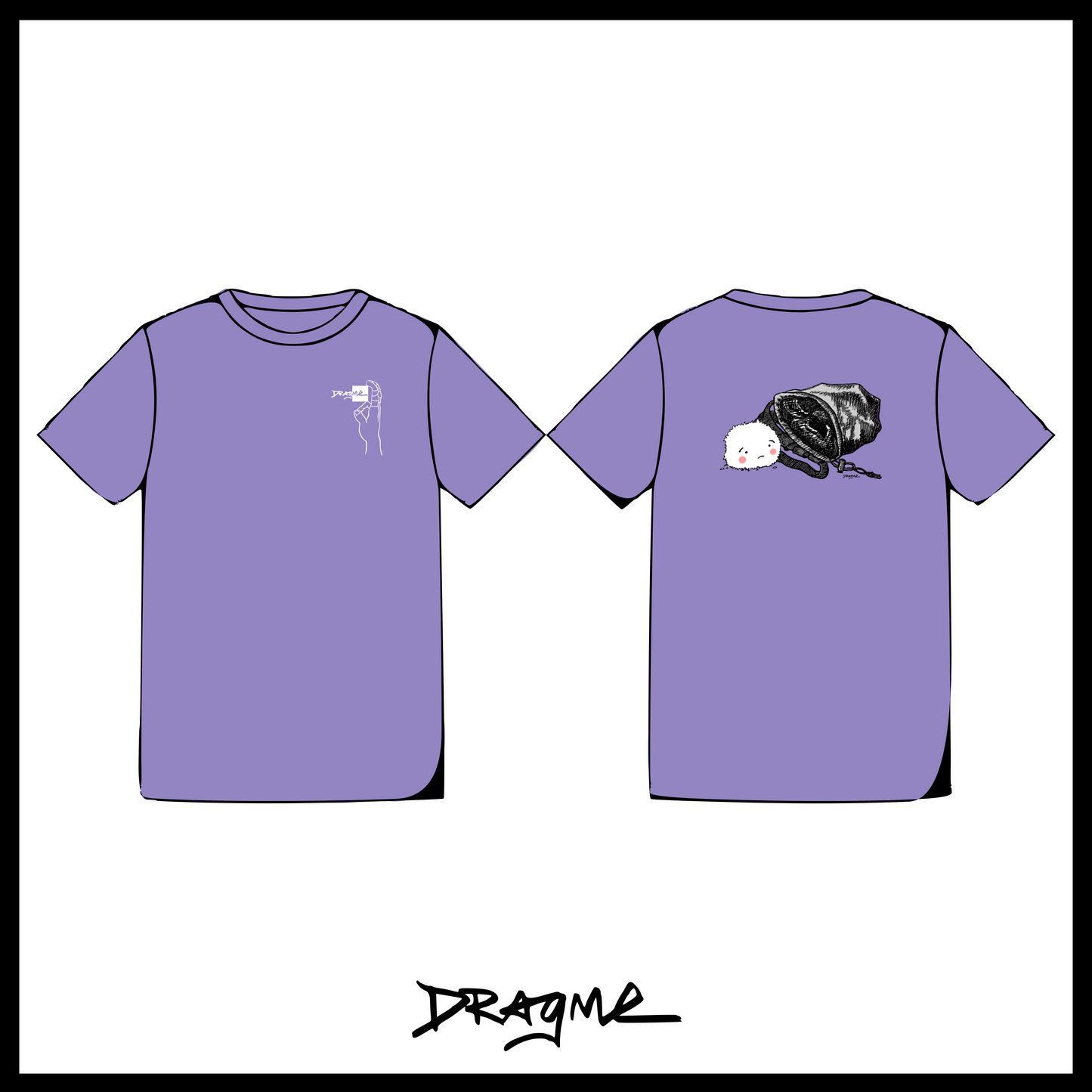 Spilled Chalk 01 T-Shirt - Violet