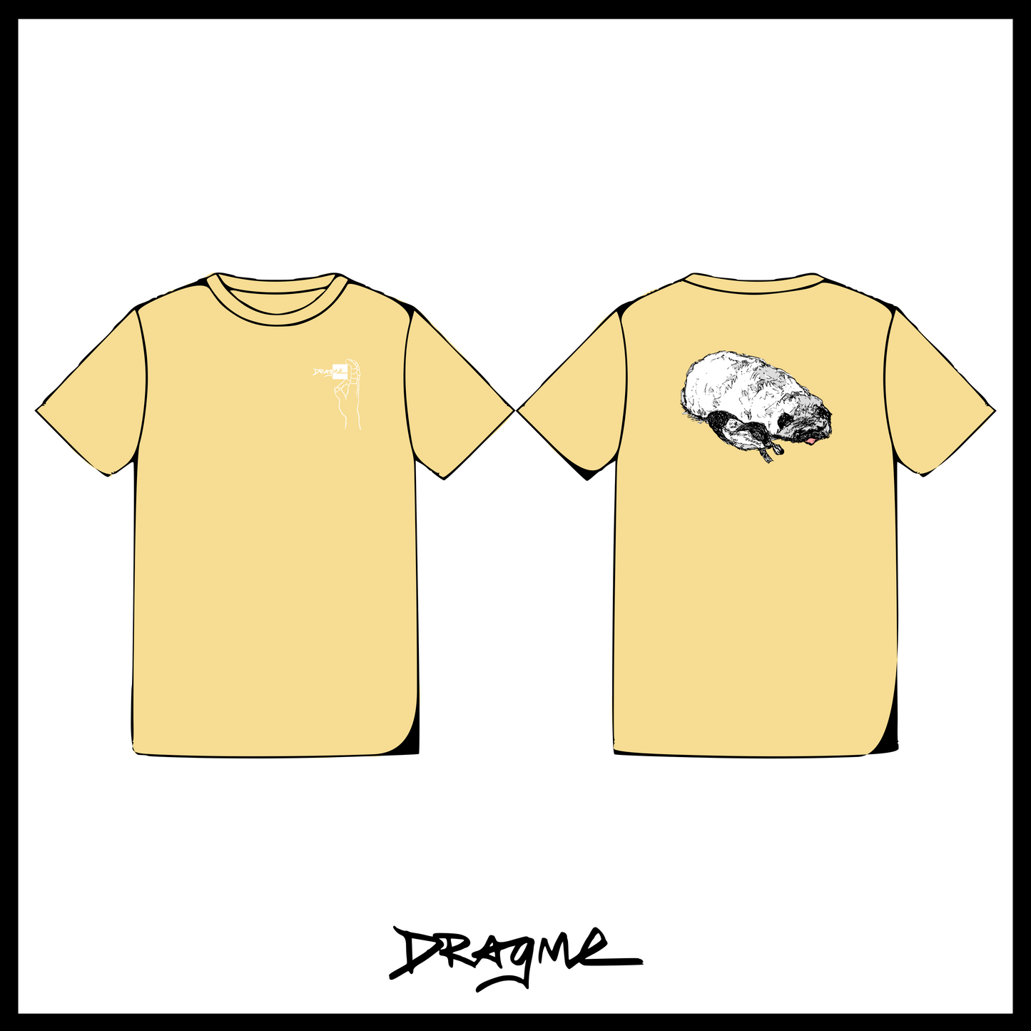 Stinky Dogs T-Shirt - Chalky Yellow