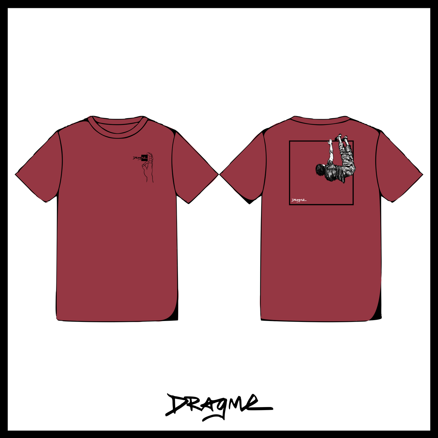 Dear Toe, Please Hold. 01 T-Shirt - Crimson