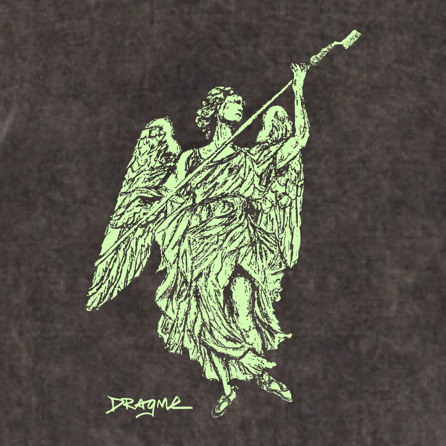 Brush Angel 03 T-Shirt (Glow) - Cocoa Mineral Wash