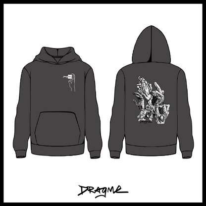 Aesthetic Tape Hoodie - Pigment Black