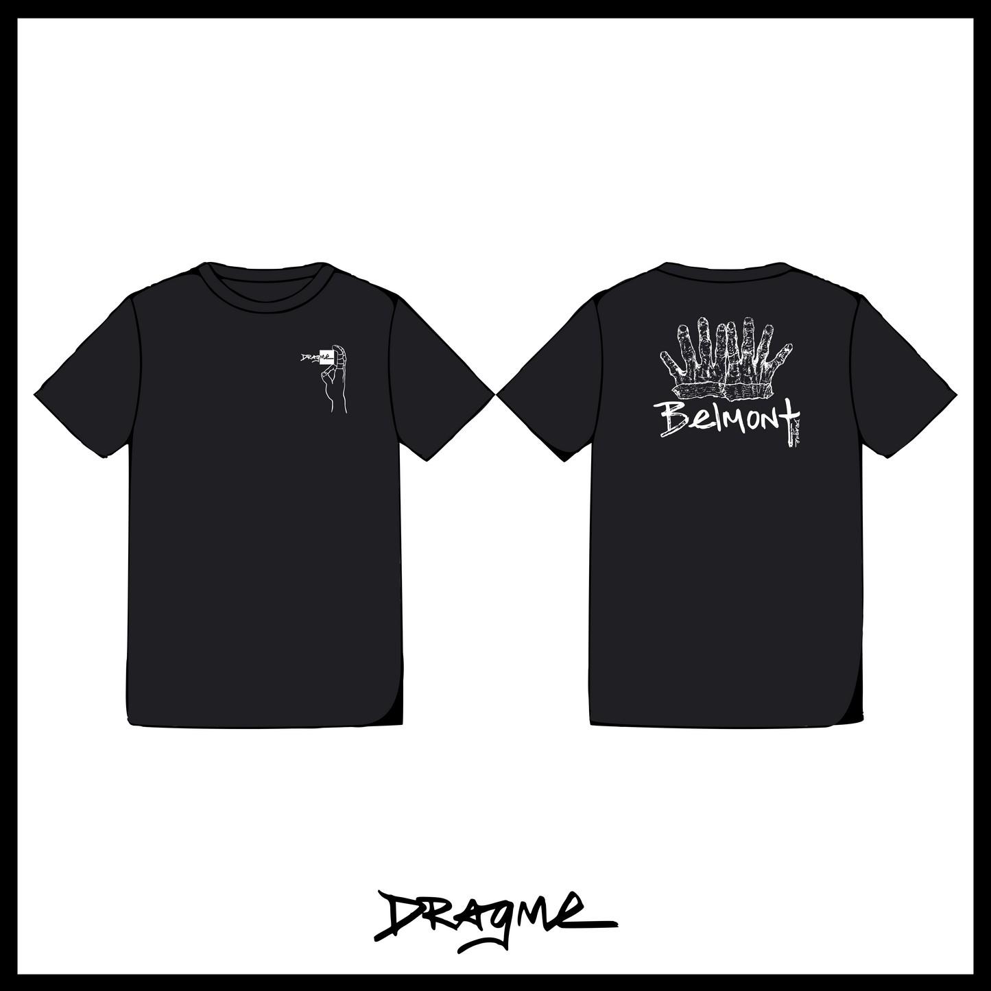 8te (Belmont) T-Shirt - Black