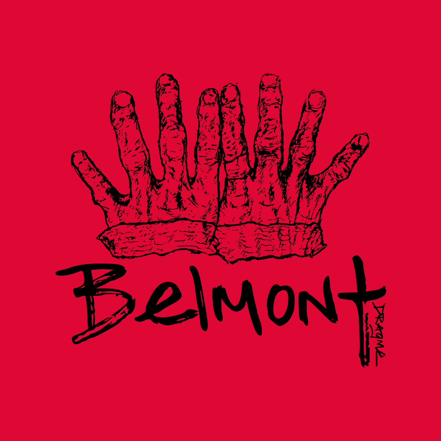 8te (Belmont) T-Shirt - Red