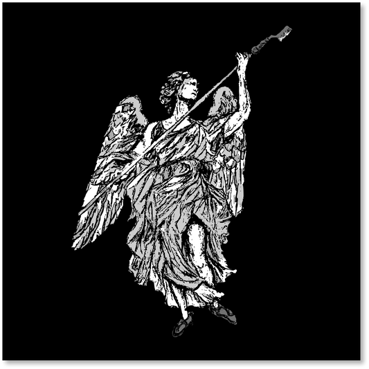 Brush Angel - Metal Print