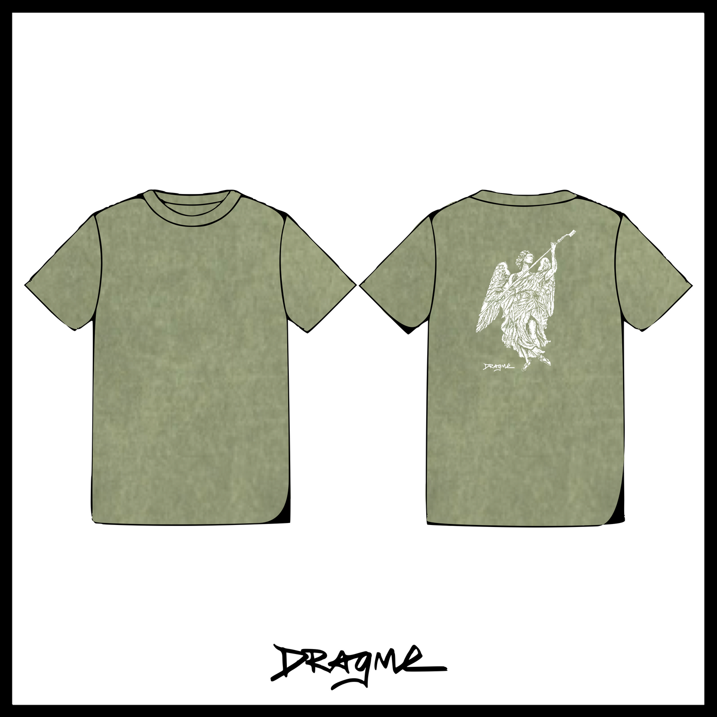 Brush Angel 03 T-Shirt (Glow) - Matcha Mineral Wash