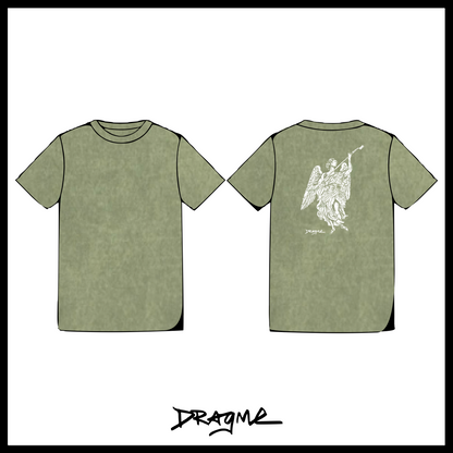 Brush Angel 03 T-Shirt (Glow) - Matcha Mineral Wash
