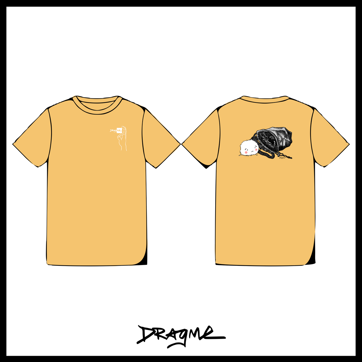 Spilled Chalk 01 T-Shirt - Mustard