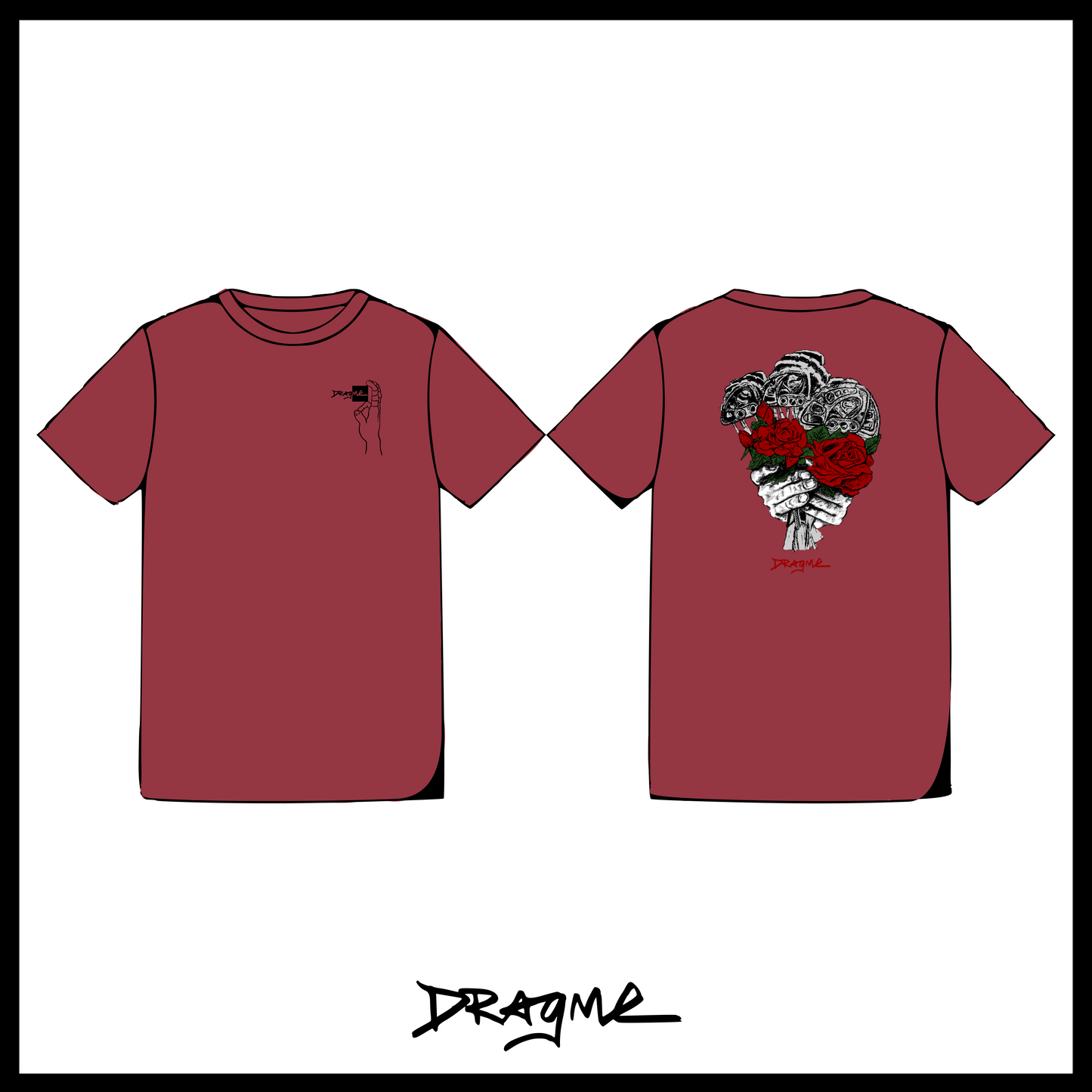 Bouquet 01 T-Shirt - Crimson