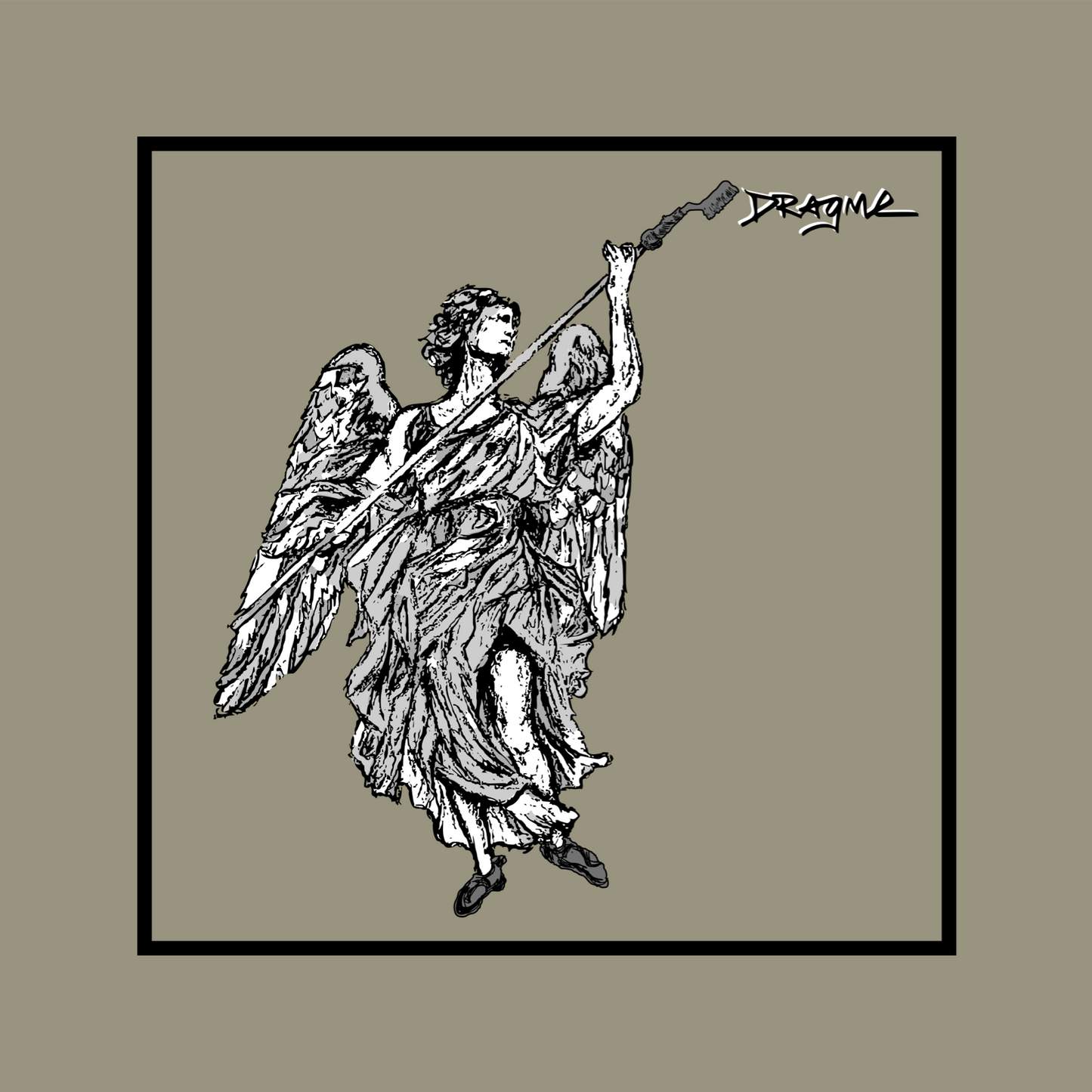 Brush Angel 01 T-Shirt - Sandstone
