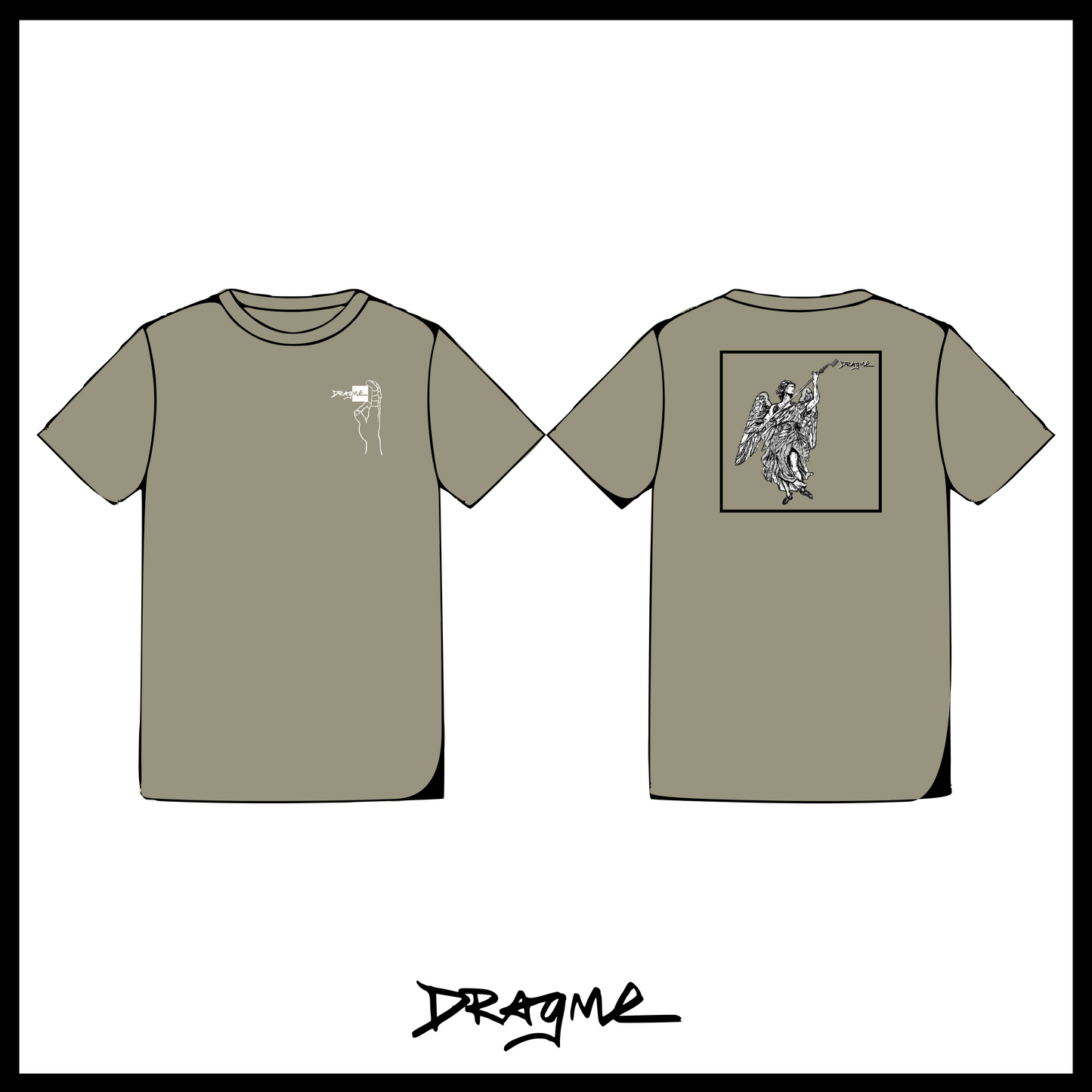 Brush Angel 01 T-Shirt - Sandstone