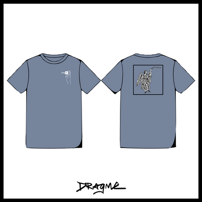 Brush Angel 01 T-Shirt - Washed Denim