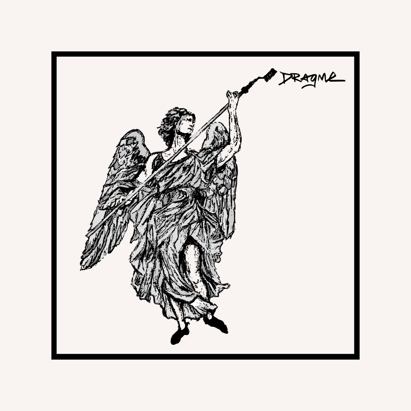 Brush Angel 00 T-Shirt - White