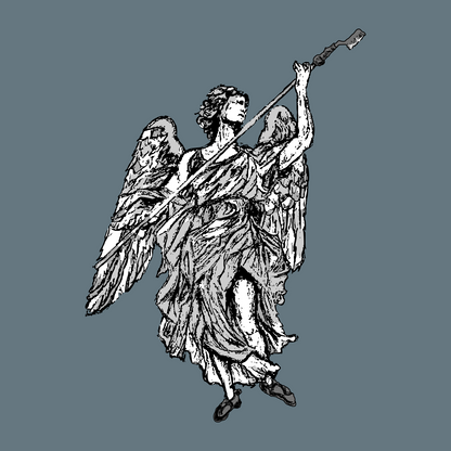 Brush Angel 02 Hoodie - Blue Magic