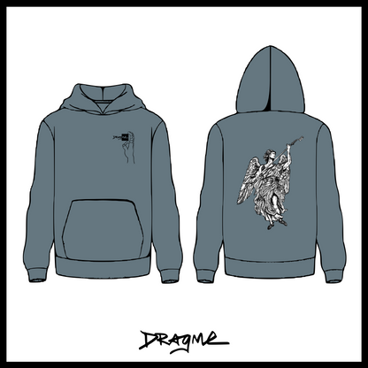 Brush Angel 02 Hoodie - Blue Magic