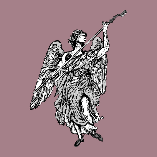 Brush Angel 02 Hoodie - Orchid