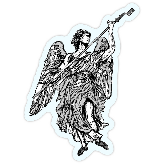 Brush Angel Sticker