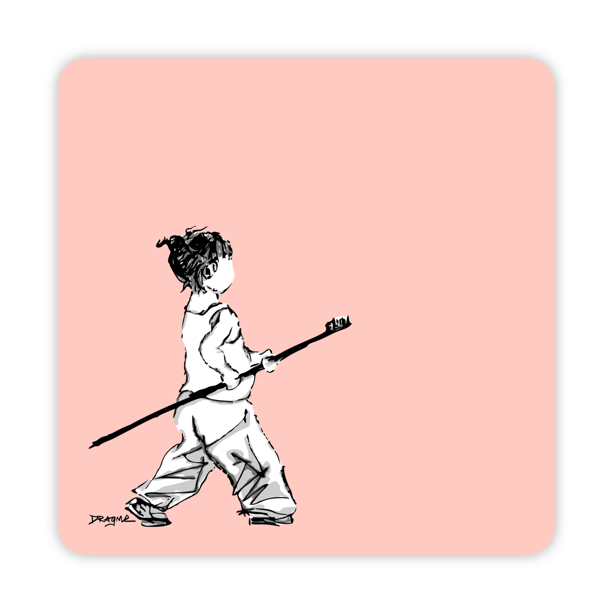 Brush Then Crush Sticker