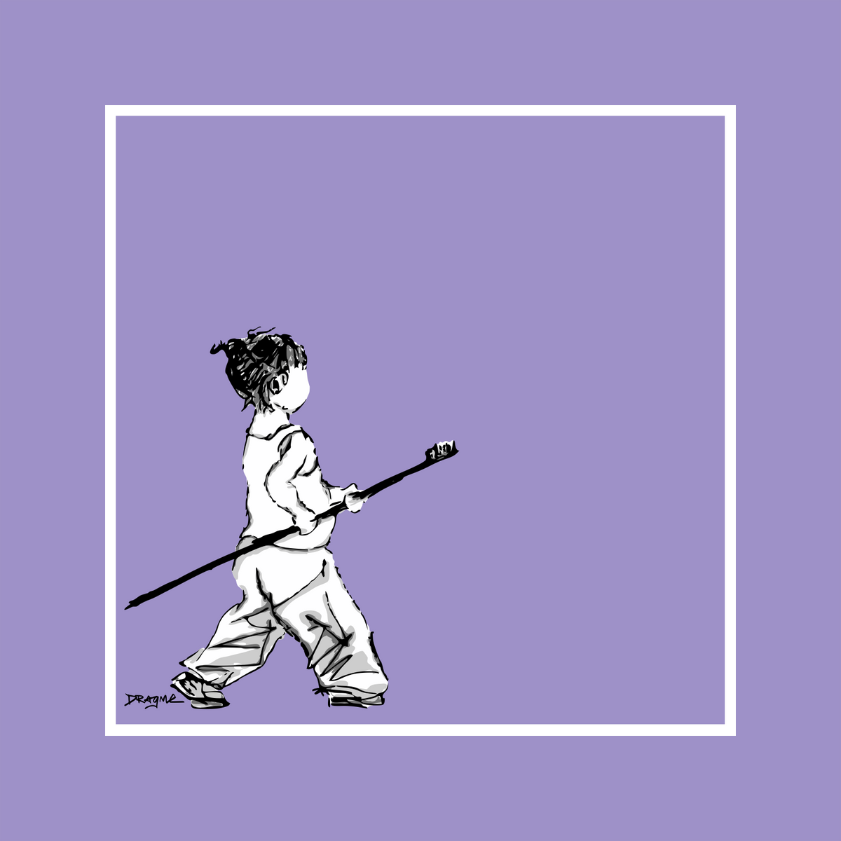 Brush Then Crush T-Shirt - Lavender