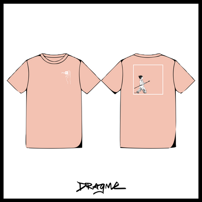 Brush Then Crush T-Shirt - Peachy