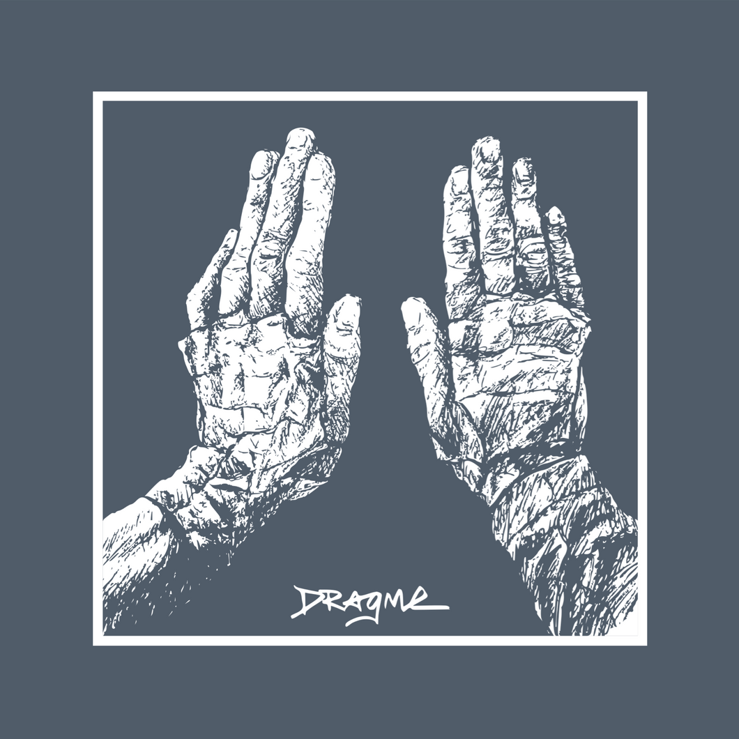 Crack Wrap T-Shirt - Denim - Size XL