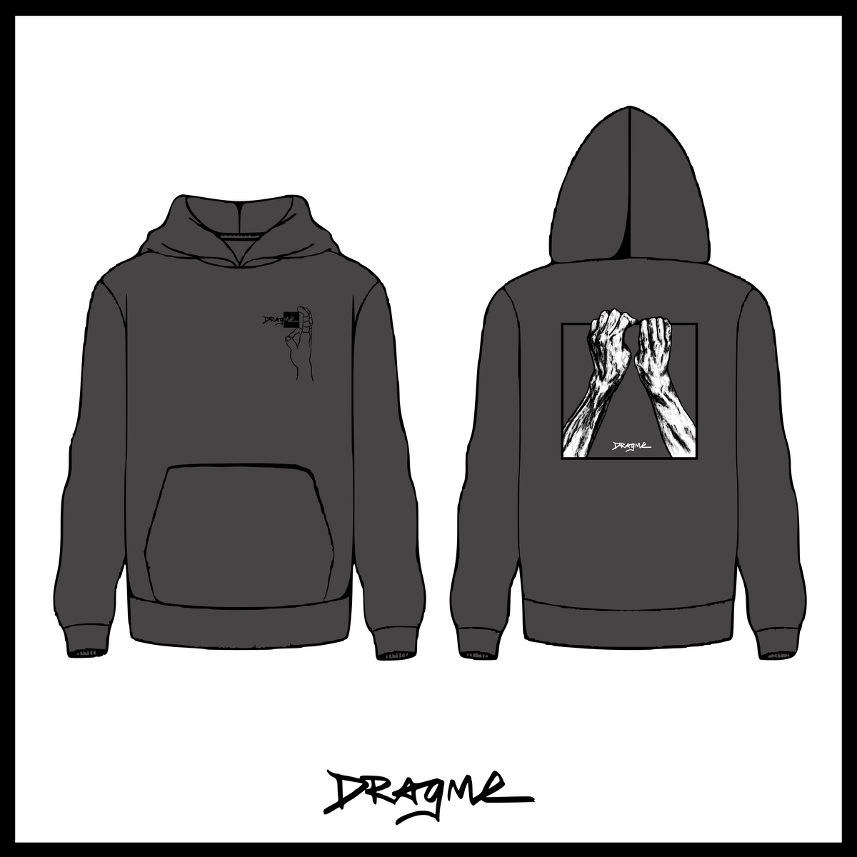 Crimp Match 02 Hoodie - Pigment Black