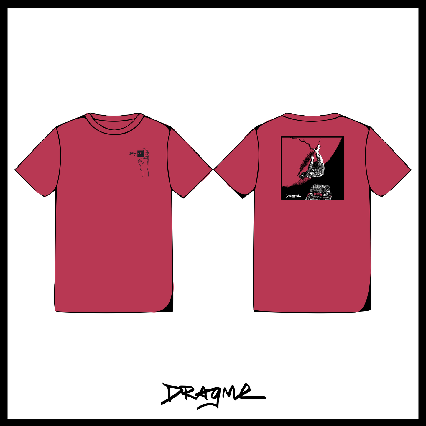 Cross from Mars T-Shirt - Chalky Red