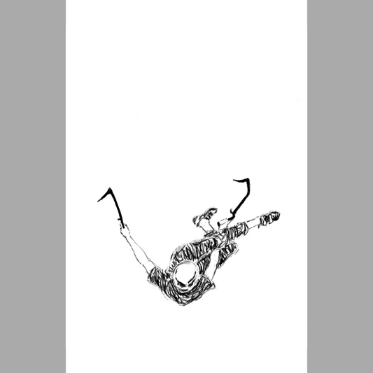 Ice Climbing 2 - Paper Print