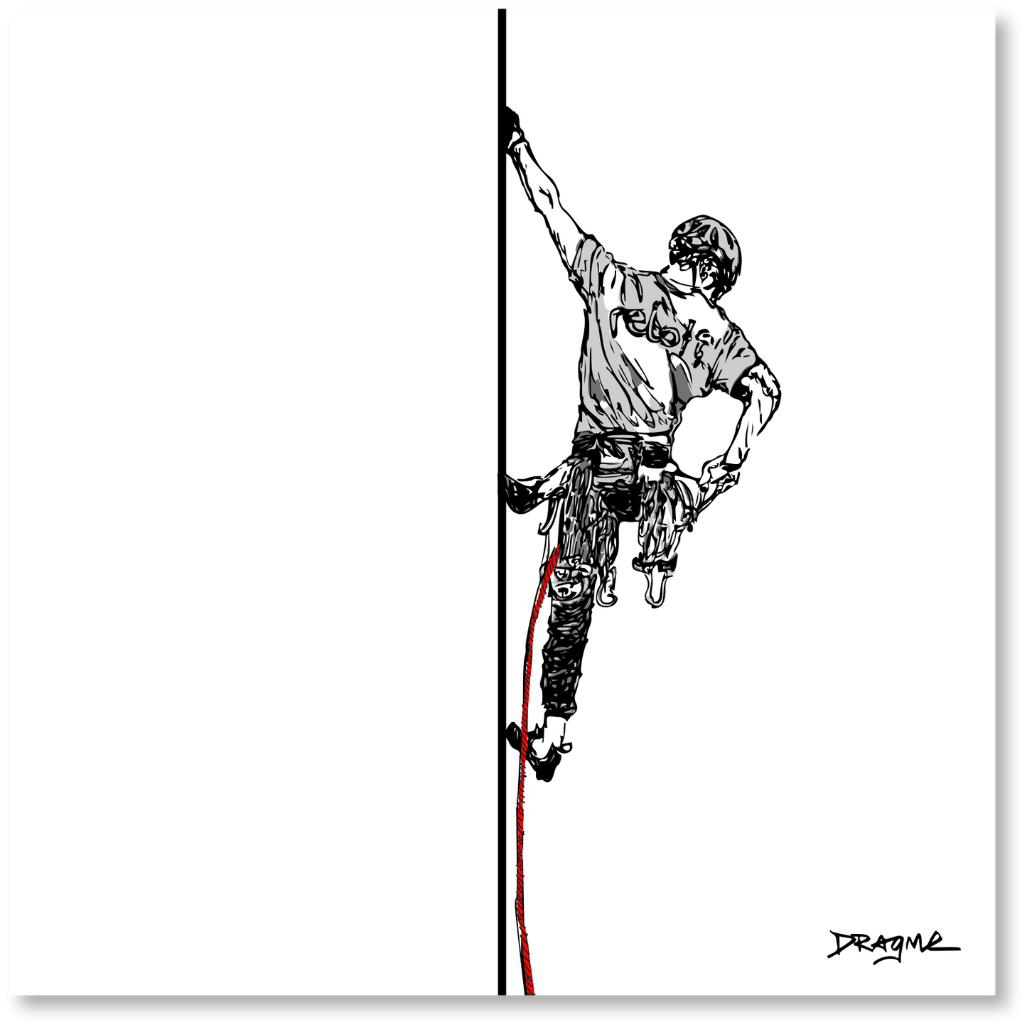 LD Climber - Metal Print