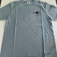 Load image into Gallery viewer, Fingies Ouchies T-Shirt (Pop-Up Special) - Ice Blue - Size S
