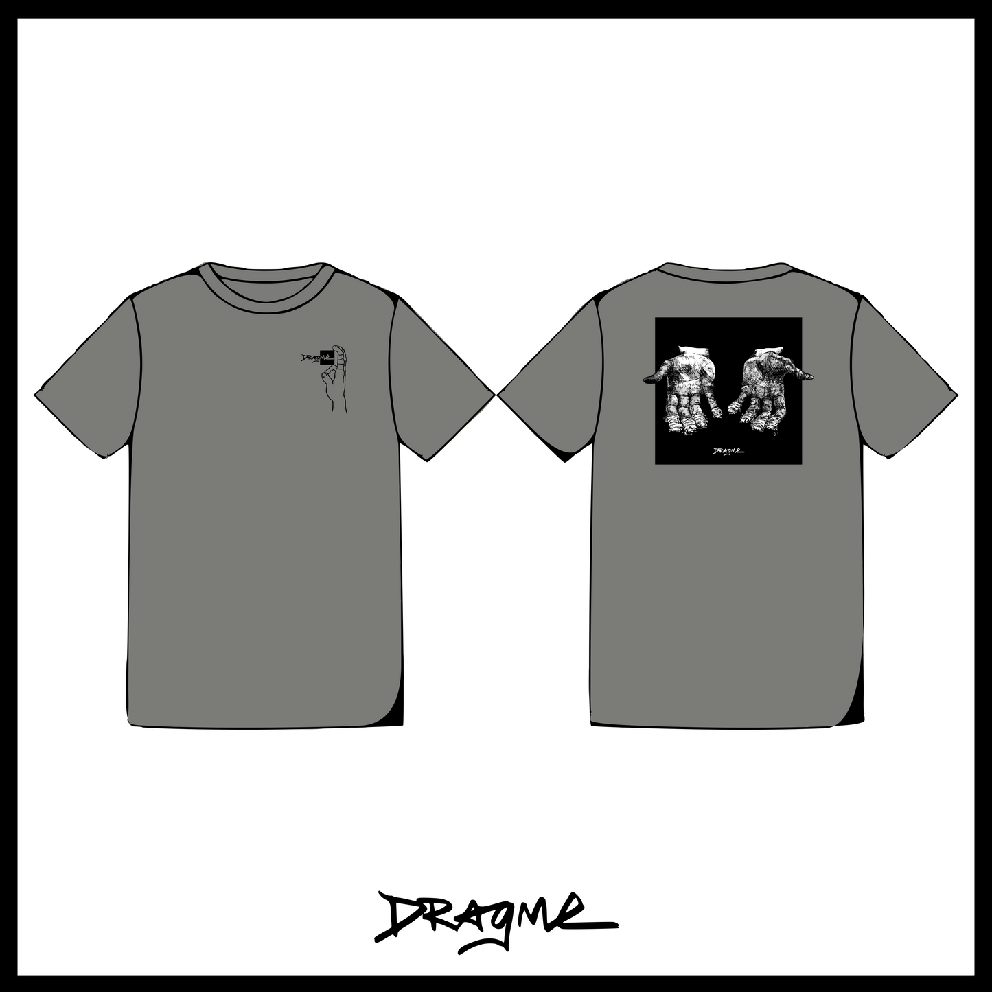 Fingies Ouchies T-Shirt - Grey