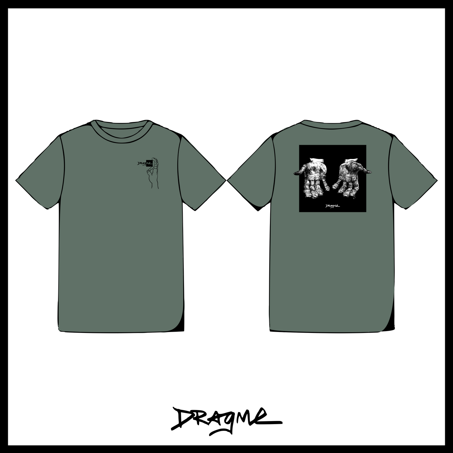 Fingies Ouchies T-Shirt - Moss