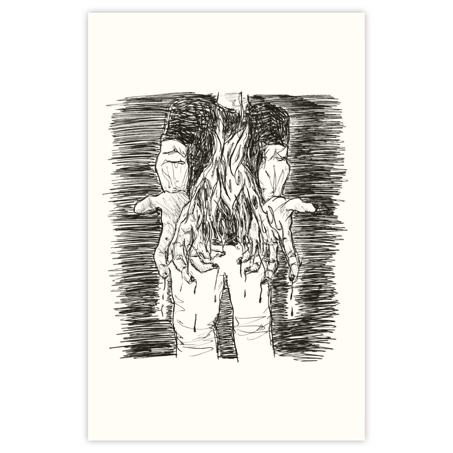 Fingies on Fire - Paper Print