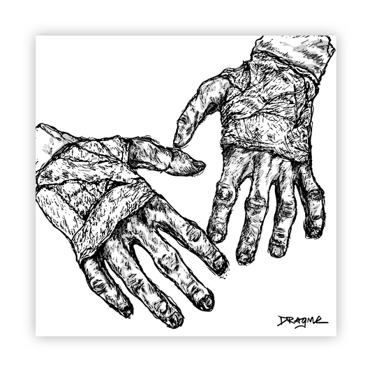 Hand Wrap - Metal Print