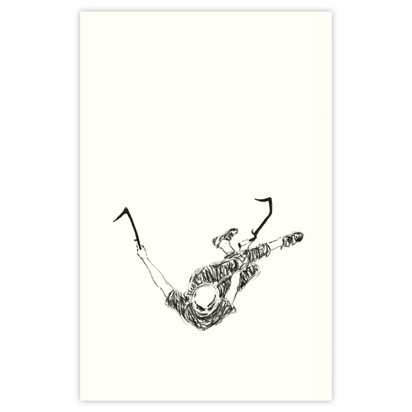 Ice Climbing 2 - Paper Print
