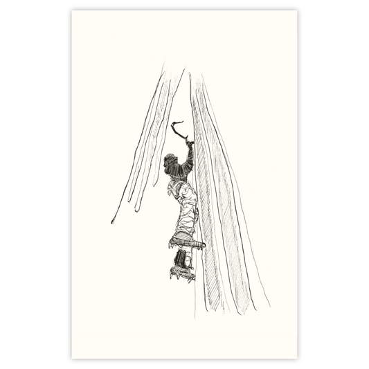 Ice Climbing 3 - Paper Print
