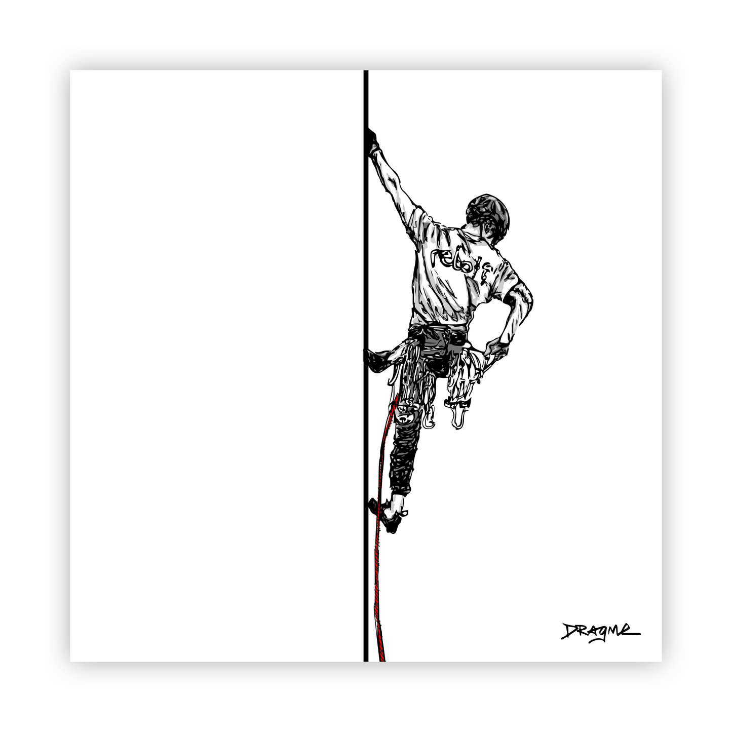 LD Climber - Metal Print